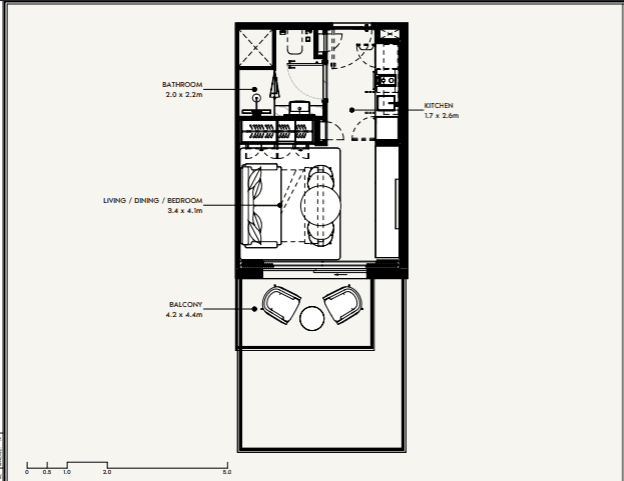 Floor plan Studio
